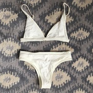 Fae Swim Lacuna Top & Zeila Bottoms in Ivory